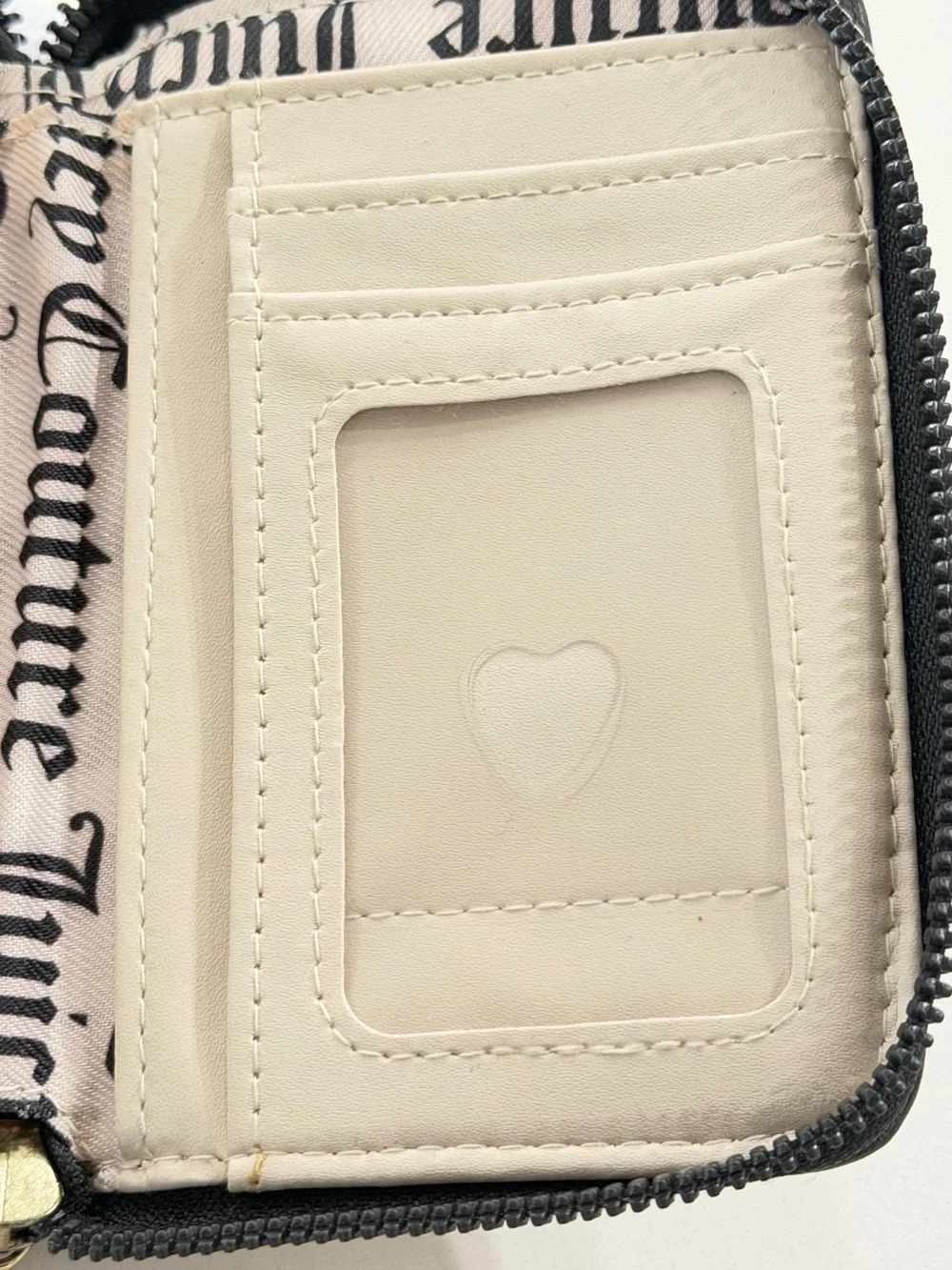 Juicy Couture Red Heart Logo Charm Card Case